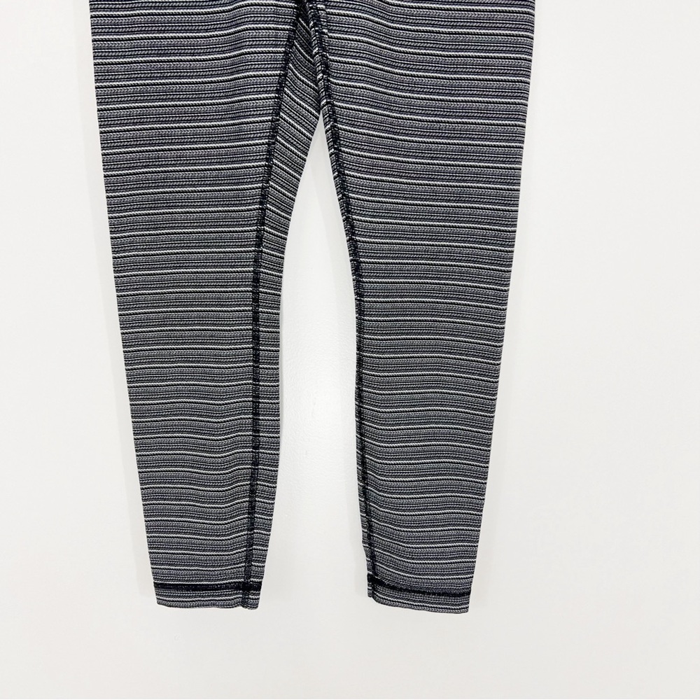 Lululemon High Times Pant Textured Stripe Black Deep Coal Size 6 - Picture 4 of 8